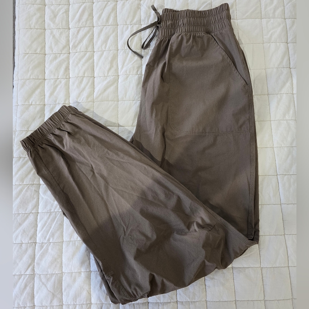 nuuds Brown Drawstring Waist Jogger Pants